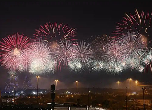 旬阳市焰火晚会